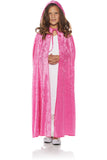 Dark Pink Panne Cape Underwraps  25743