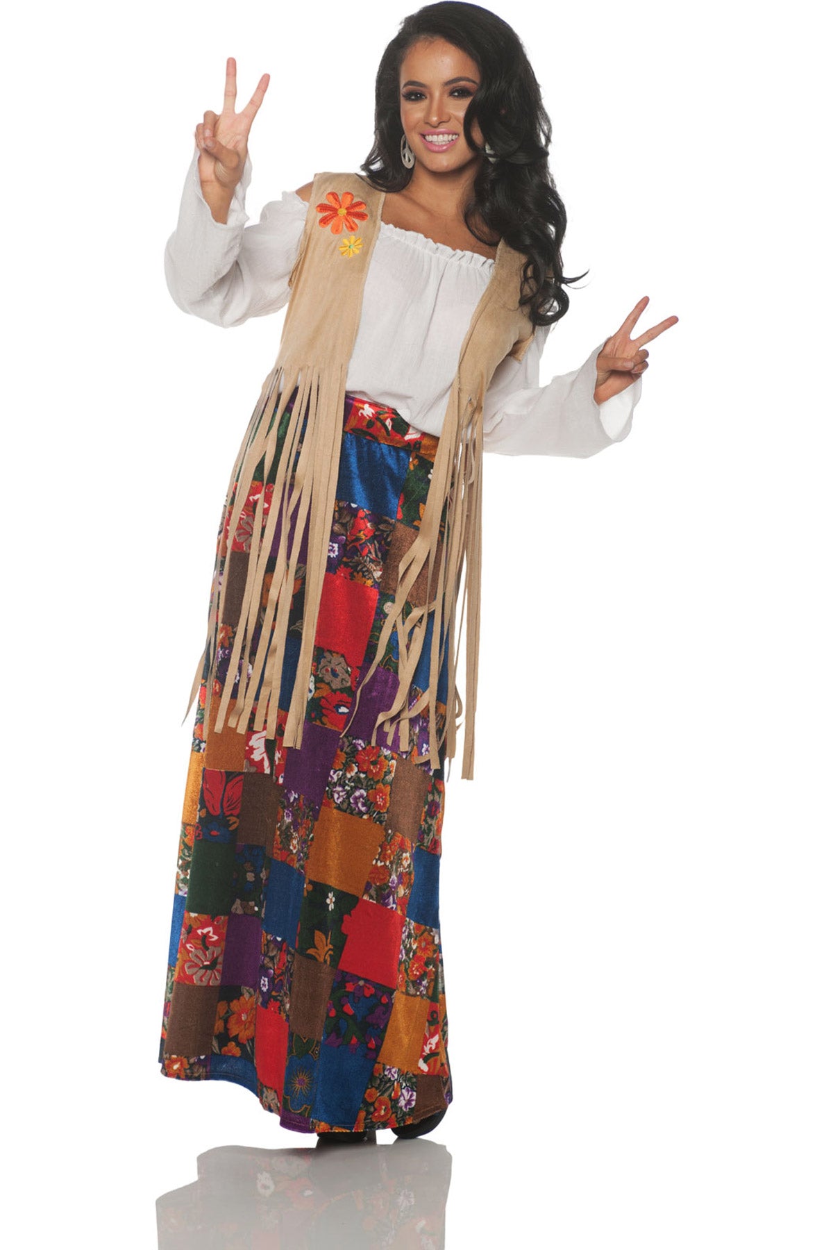 Hippie Fringed Vest Underwraps 29198