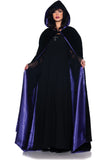 63? Deluxe Velvet & Satin Cape - Purple Underwraps  29209