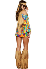 Hippie Hottie Retro Woodstock Flower Child Costume Roma 4436