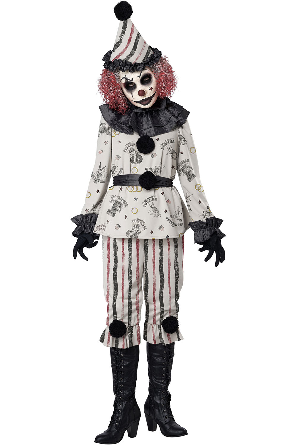 Vintage Creeper Clown / Adult California Costume 5020/011