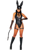 Roma 5pc Dominatrix Bunny Playboy Adult Women Halloween Costume