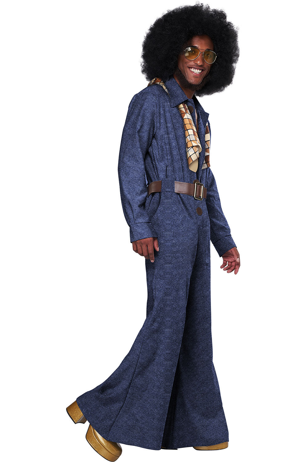 70's Denim Jumpsuit / Adult California Costume 5120/080