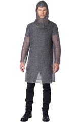 Metallic Knit Chainmail Tunic And Cowl / Adult California Costume 5220/015