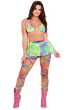 Rainbow Garter Leg Straps Roma  6143