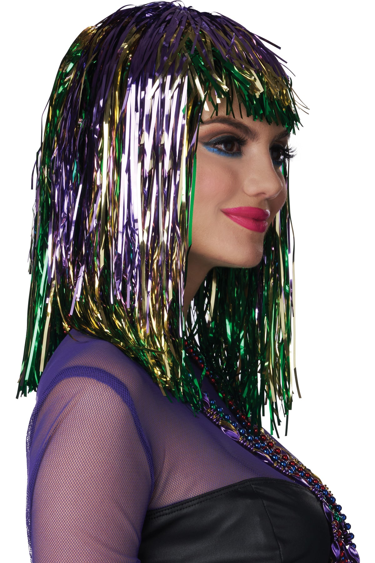 Mardi Gras Tinsel Wig California Costume  7022/001