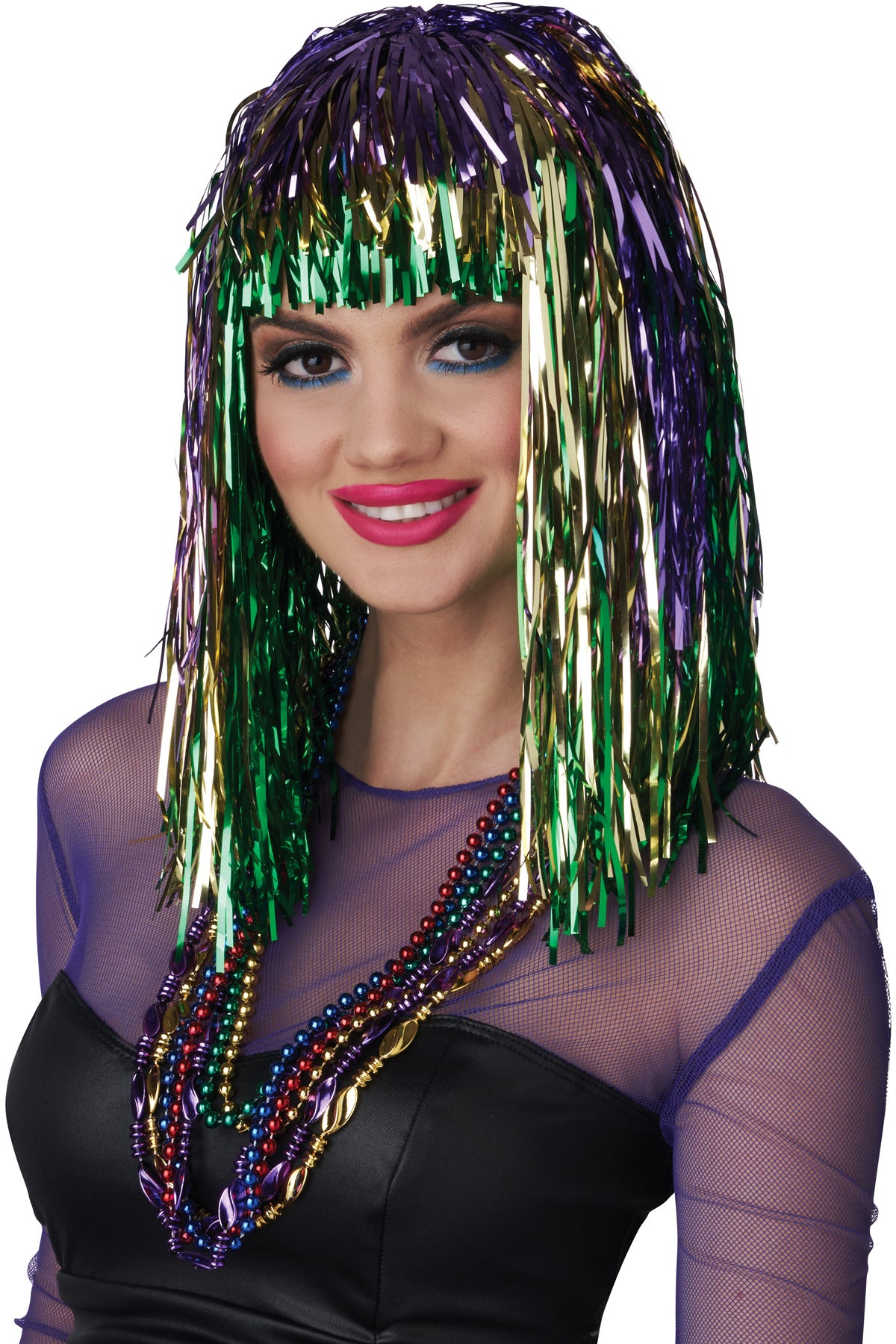 Mardi Gras Tinsel Wig California Costume  7022/001