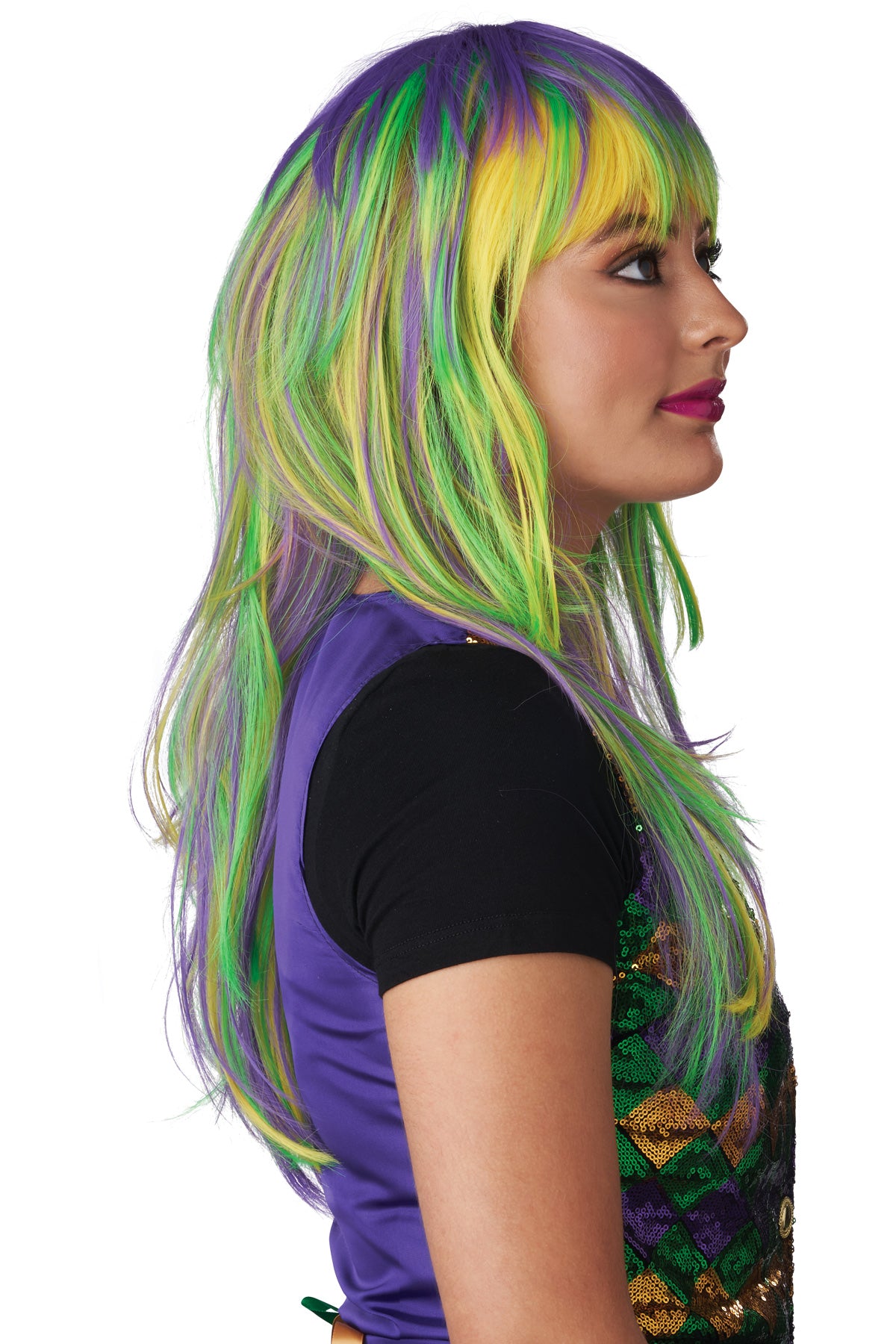 Mardi Gras Party Girl Wig California Costume  7022/002