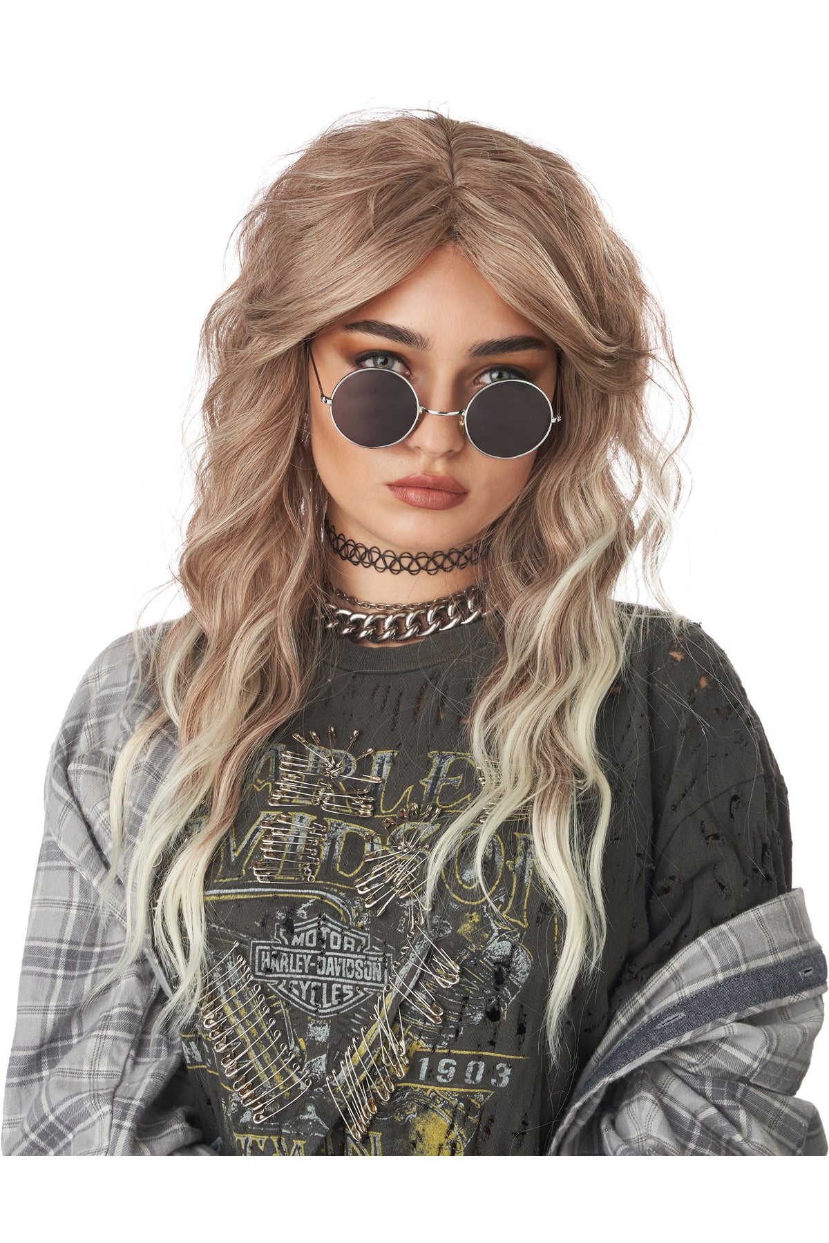 90'S Grunge Rocker Wig California Costume  7022/066