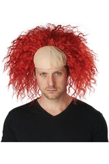 CLOWN PATTERN BALDNESS BALD CAP WIG California Costume 70944