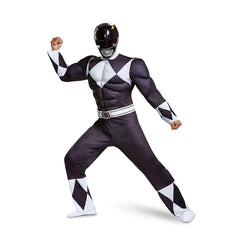 BLACK RANGER CLASSIC MUSCLE ADULT Disguise 79733