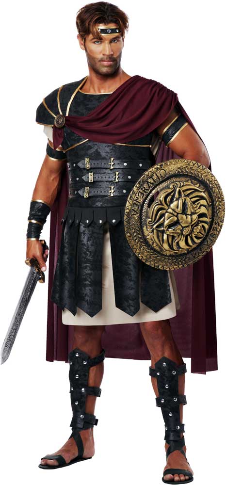 Roman Gladiator Spartan Soldier Warrior Greek Trojan Hercules God Costume California Costume 01258