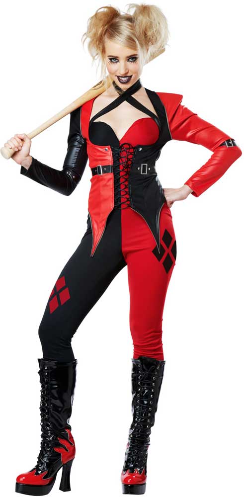 PSYCHO JESTER CHICK / ADULT California Costume 01359