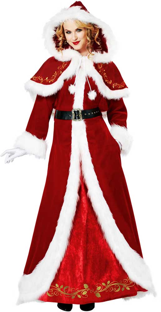 Mrs Clause Deluxe Christmas Costume California Costume 01557
