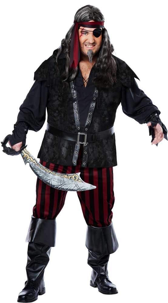 Ruthless Rogue Pirate Plus Size Costume California Costume 01739