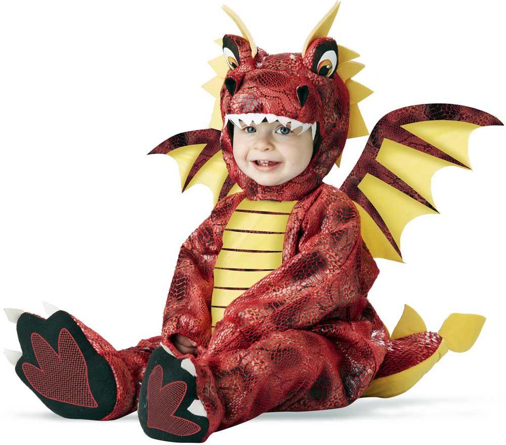 Adorable Fire Breathing Red Dragon Monster Wings Jumpsuit Costume California Costume 10019