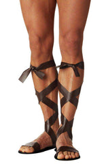 Greek Roman Warrior Spartan Soldier Toga Sandals Costume Accessory California Costume 60368