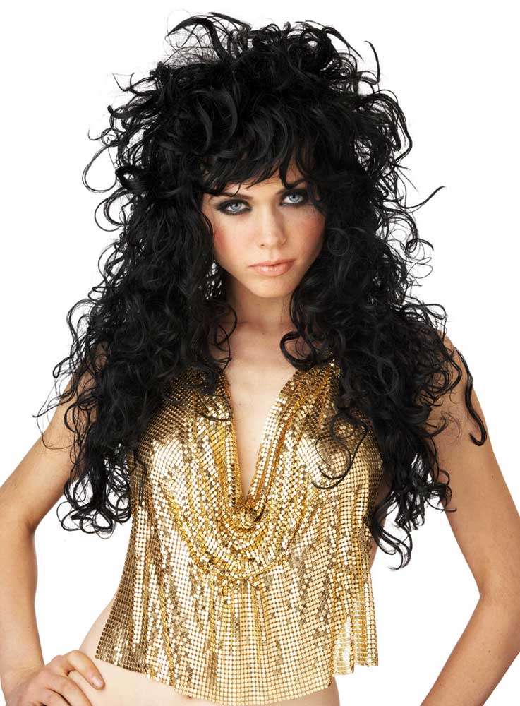 Outfit Long Curly Wig California Costume 70425