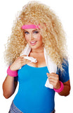 80's Big Hair Curly Blonde Wig California Costume 70554