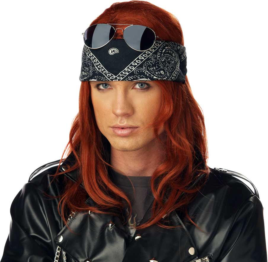 Hollywood Rocker Wig California Costume 70596
