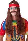 Hippie Man Wig & Moustache California Costume 70666