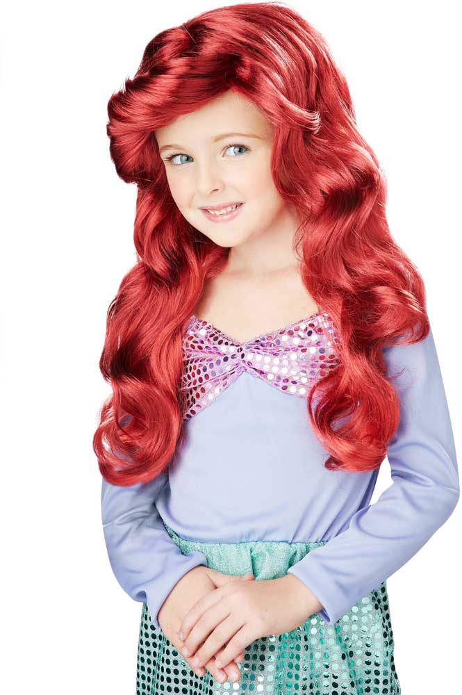 Adorable Disney's Little Mermaid Under The Sea Ariel Wig Accessory California Costume 70698