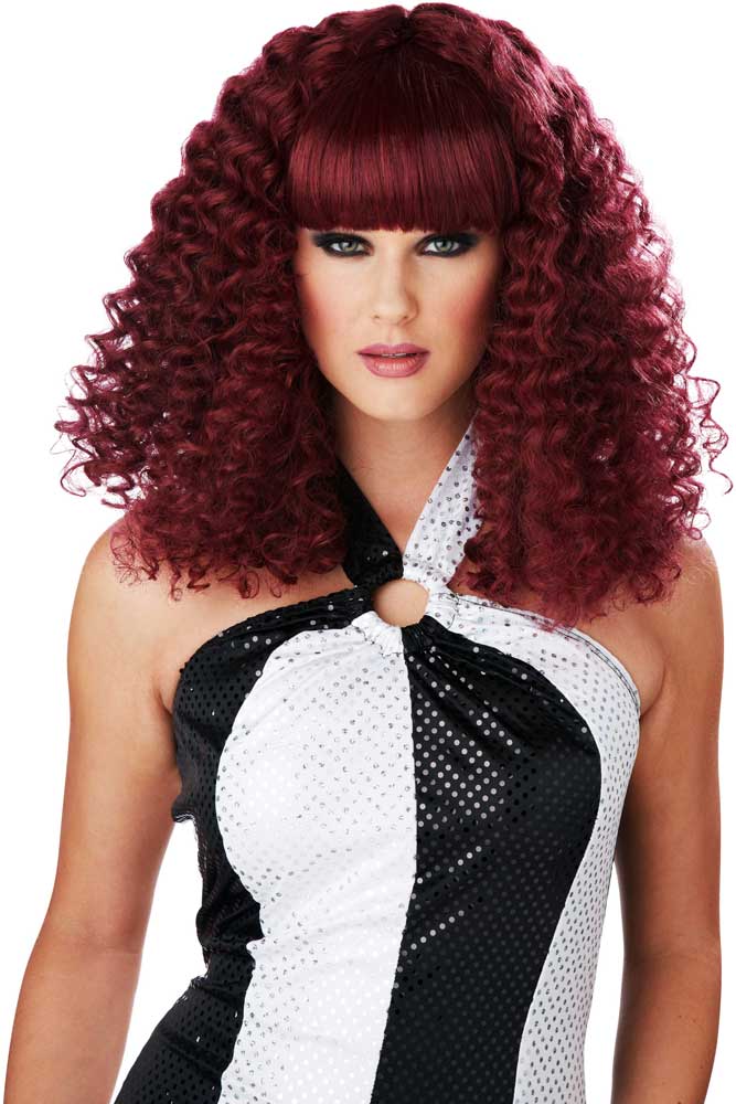 Dig It! Disco Fever Boogie Bombshell Curly Wig With Straight Bangs Costume California Costume 70715