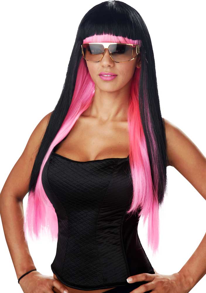 Swag Fabulous Two Toned Step Layered Glamorous Punk Rocker Daring Diva Wig California Costume 70734