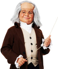 Bald Cap Powdered Wig California Costume 70751