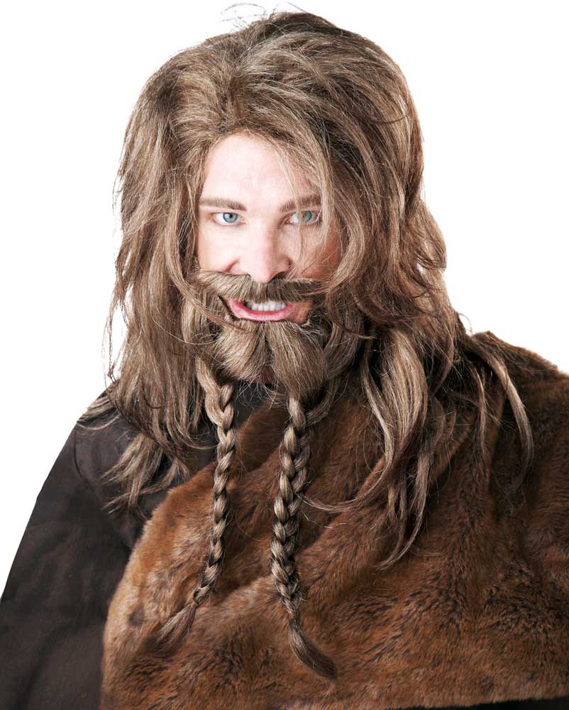Viking Warrior Blonde Wig Beard & Mustache California Costume 70774