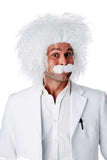 Einstein White Curly Style Hair Wig & Mustache California Costume 70796
