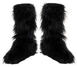 Black Furry Boot Covers Disguise 14483