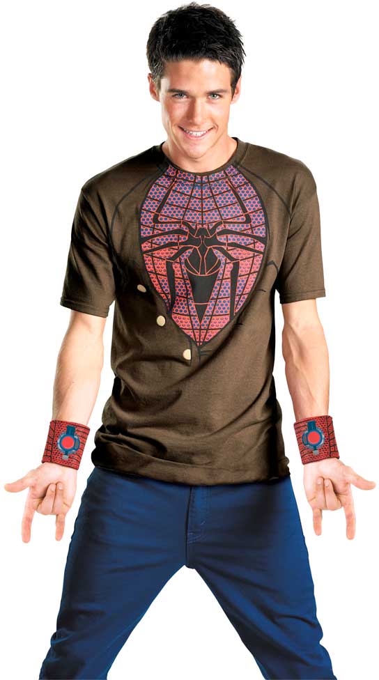Spider-Man Movie Peter Parker Persona Costume Shirt Disguise 42492