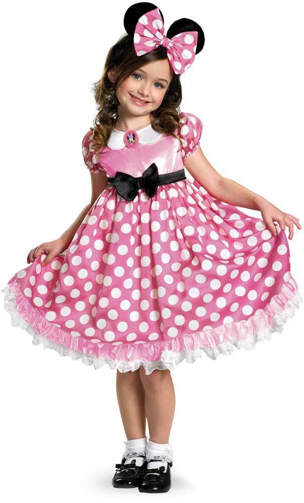 Pink Minnie Glow In The Dark Dot Dress Disguise 42986