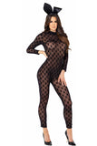 2Pc Sheer Playboy Bunny Bodysuit Roma  PB112