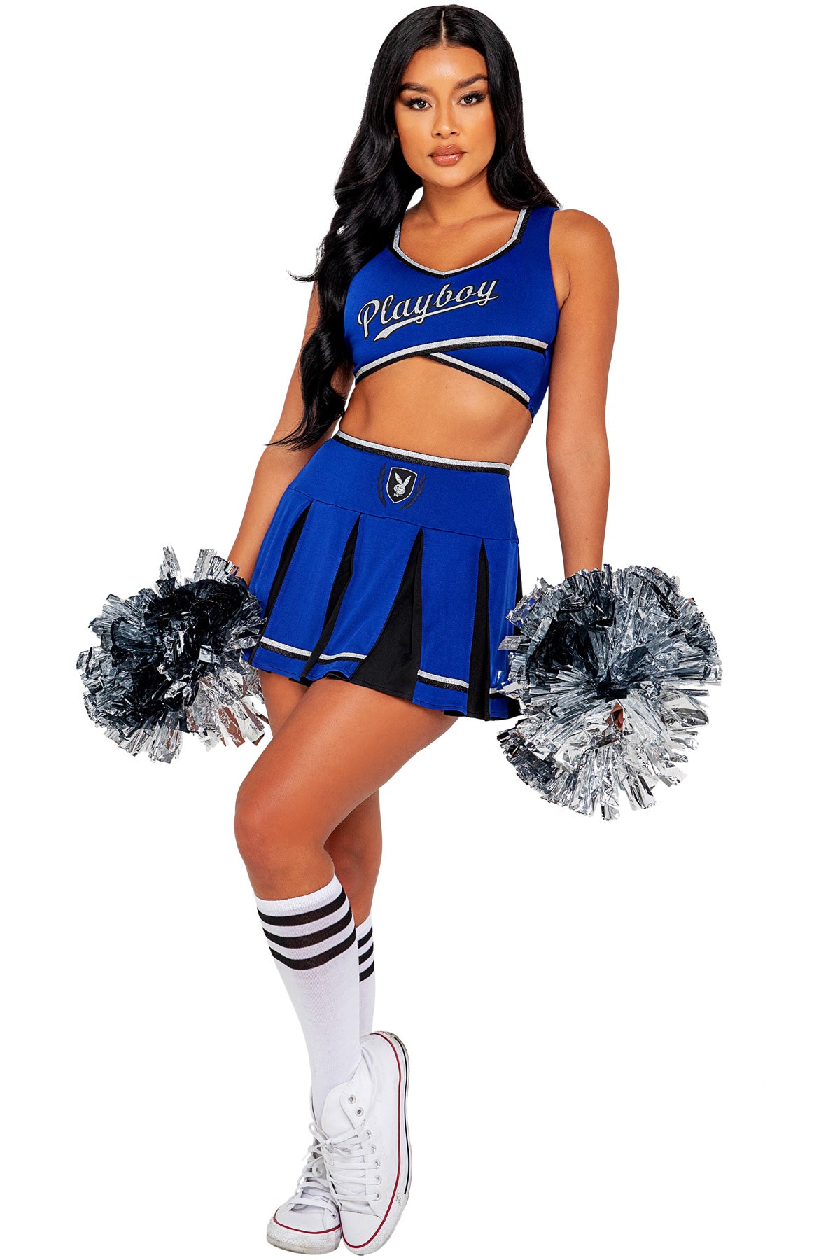 Roma 3pc Playboy Cheer Squad Adult Women Halloween Costume