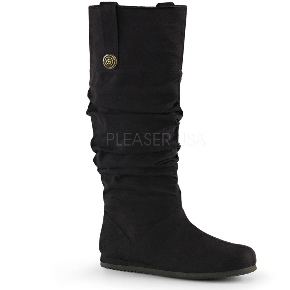 Microfiber Renaissance Pull-On Mid-Calf Boot Pleaser Funtasma RENAISSANCE/104