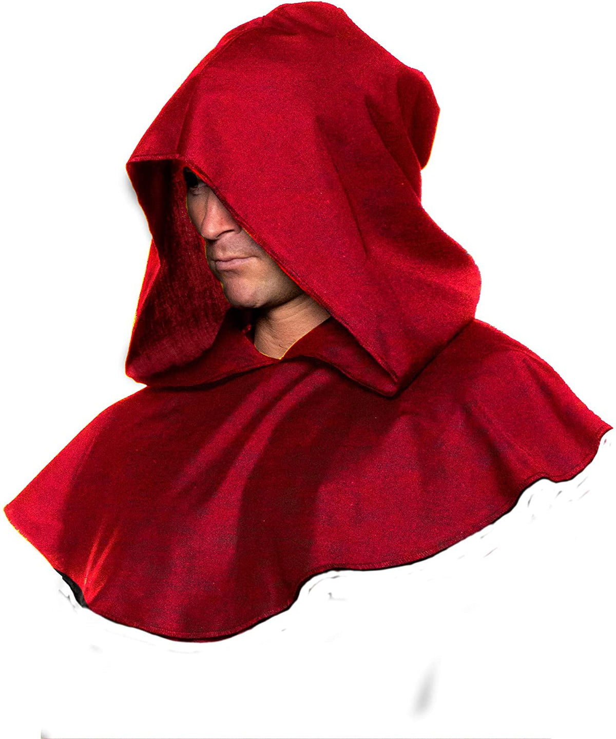 Monk Hood-Red Underwraps  30370