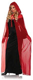 Chiffon Cape With Hood-Red Underwraps  30392