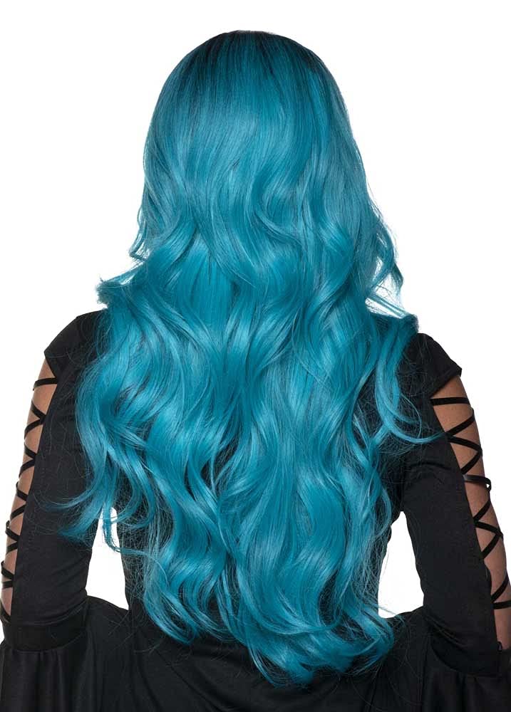 Turquoise/ Black Ombre Wig Underwraps  30464