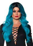 Turquoise/ Black Ombre Wig Underwraps  30464