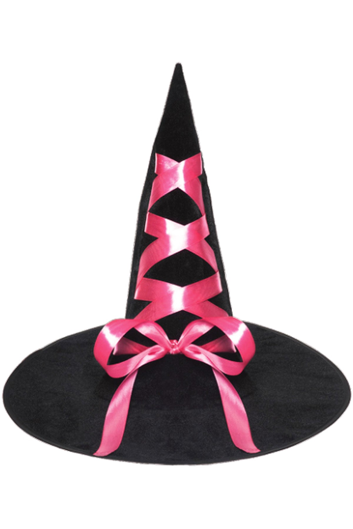 Witch Ribbon Hat-Pink Underwraps  30779