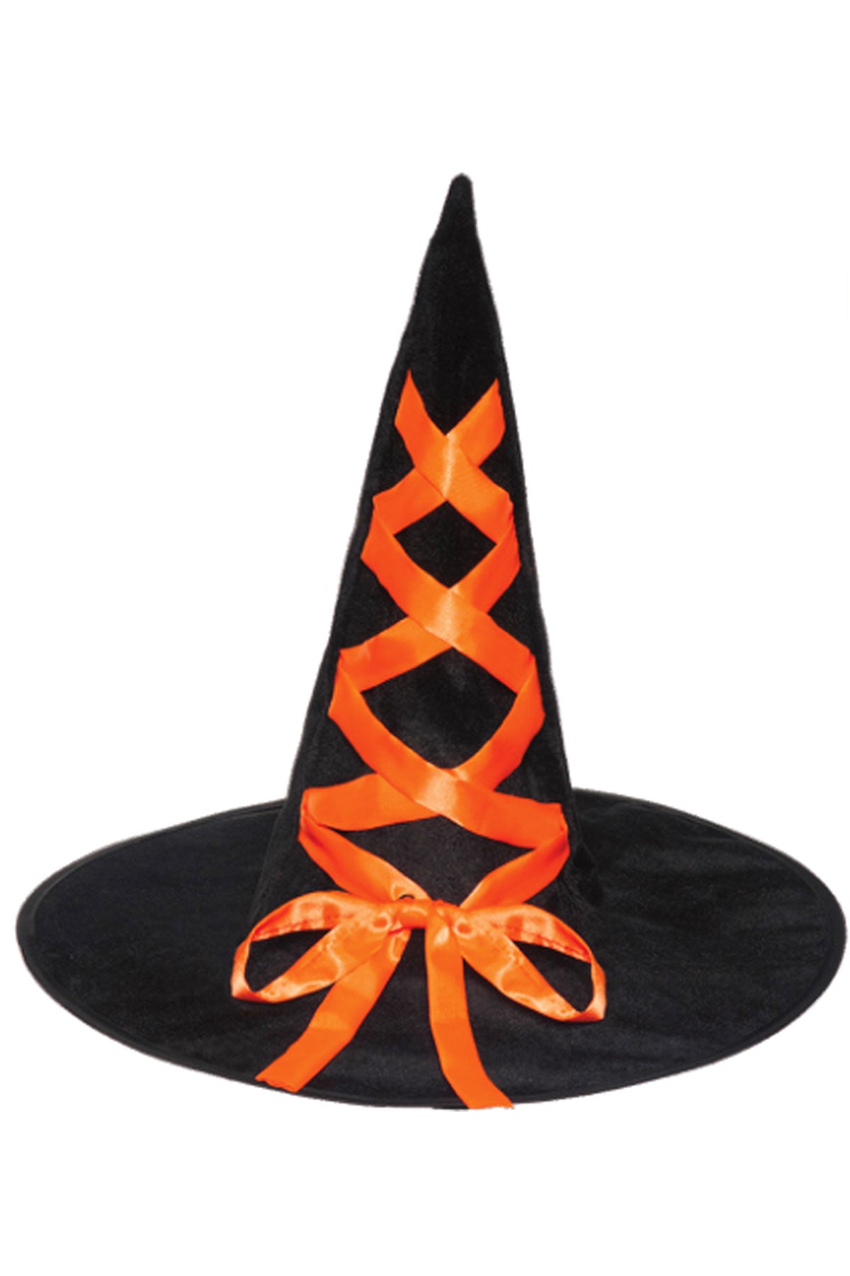 Witch Ribbon Hat-Orange Underwraps  30781