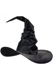 Curved Witch Hat- Black Underwraps  30782