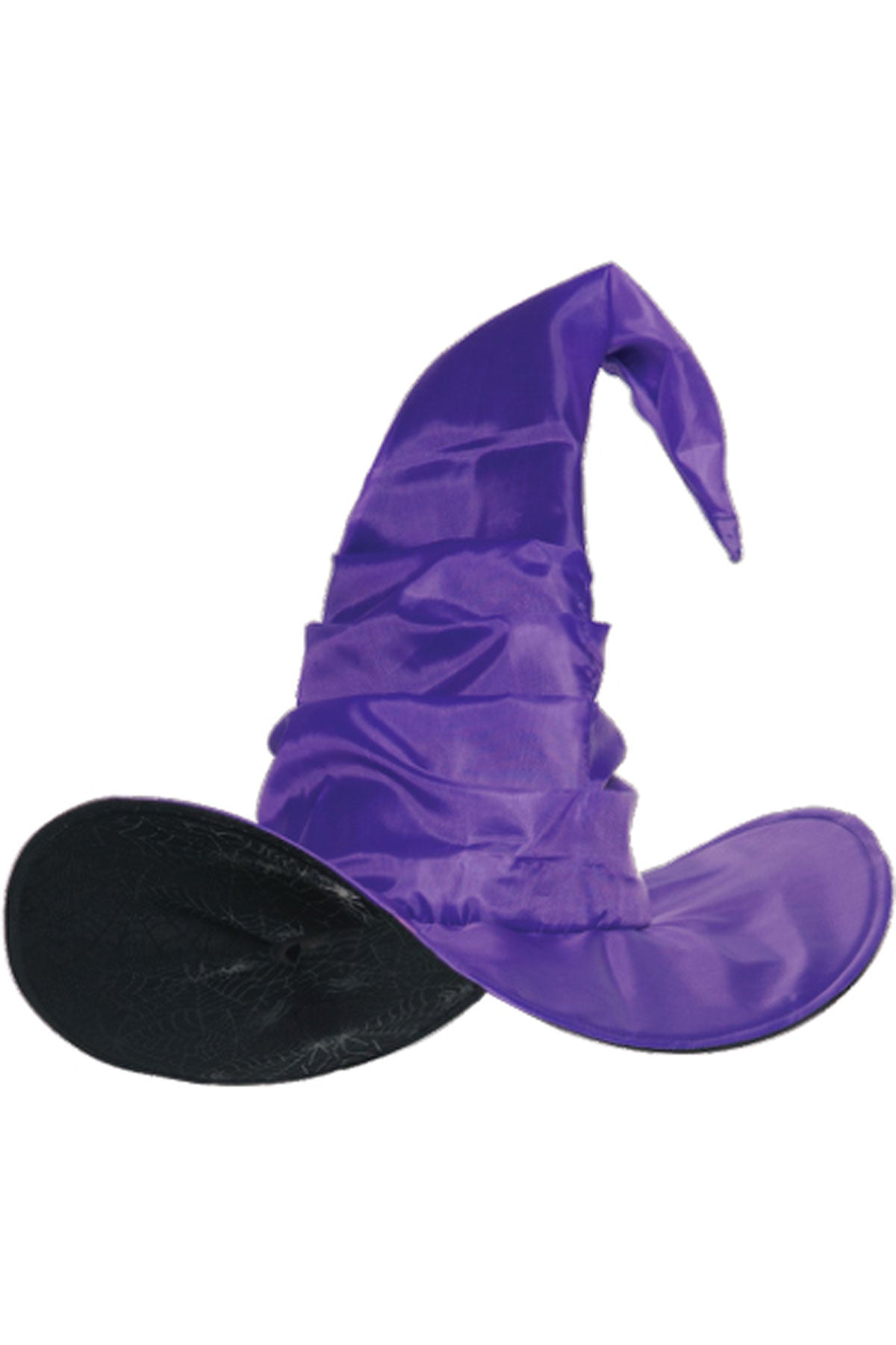 Curved Witch Hat-Purple Underwraps  30783