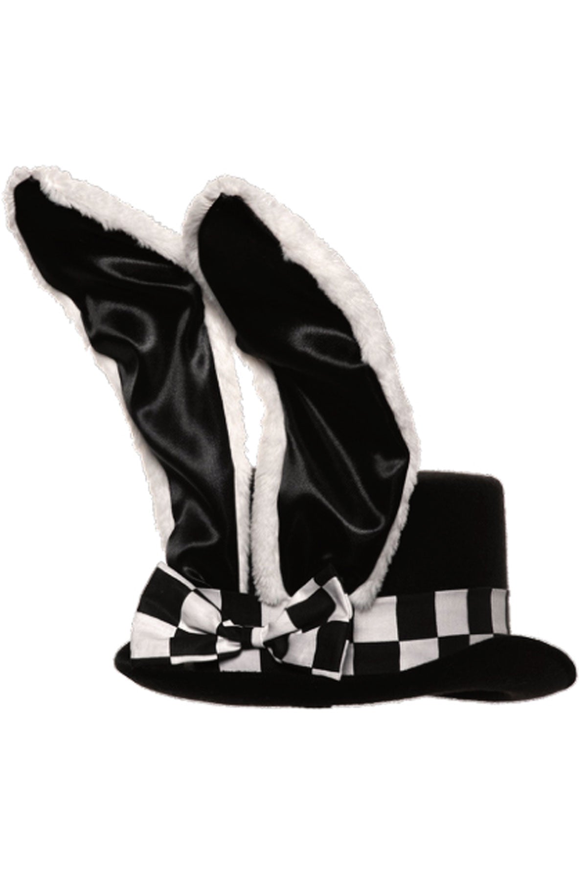 Top Hat With Rabbit Ears-Black Underwraps  30853