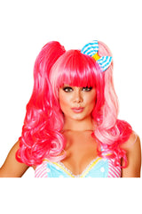 Bow Cute Pink Strawberry Wig Roma WIG102