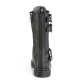 1 1/4" Heel 14 Eyelet  Mid-Calf Combat Boot, Side Zip Pleaser Demonia BOLT/345