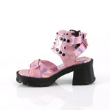 2 3/4" Heel, 1" Platform Ankle Strap Sandal Pleaser Demonia BRATTY07/PHG