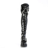 2 3/4" Chunky Heel, 1" Pf Over-The-Knee Boot, Inside Zip Pleaser Demonia BRATTY/304